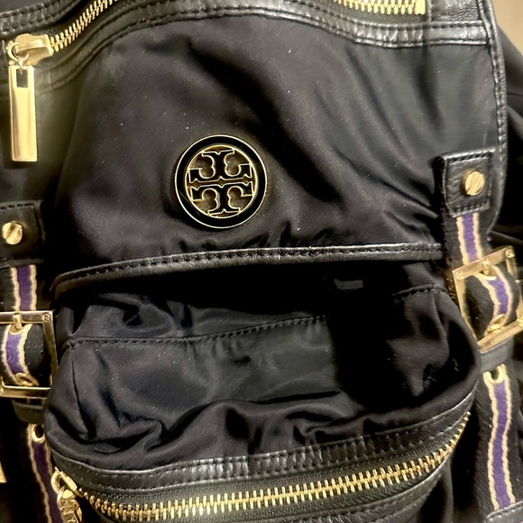 Tory Burch Nylon Backpack – Black & Gold – Authentic - Picture 6 of 16